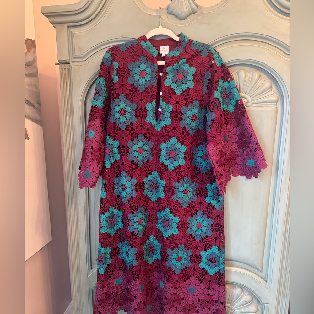 Chic Floral Lace Long Sleeve Dress